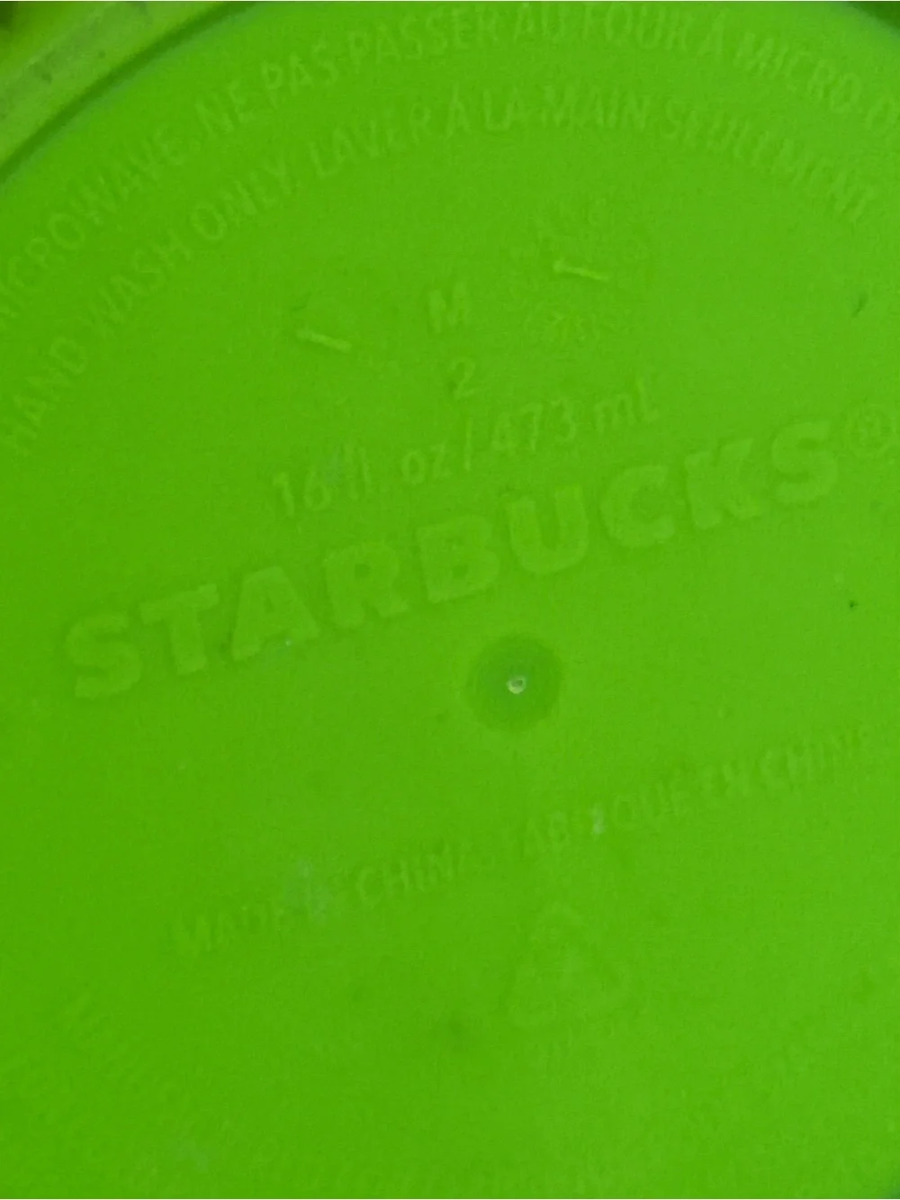 Starbucks‎ Fall 2021 16oz Neon Green Grande Studded Tumbler Diamond Coffee Cup